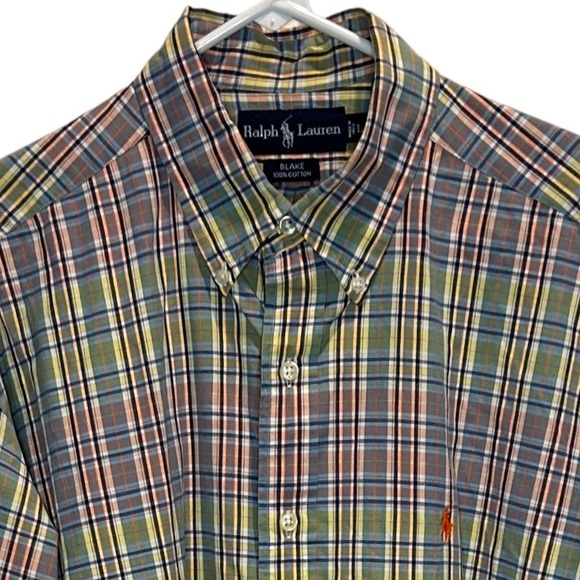 Ralph Lauren Other - Ralph Lauren Blake Pastels Plaid‎ Long Sleeve Large Button Down Shirt Polo Pony